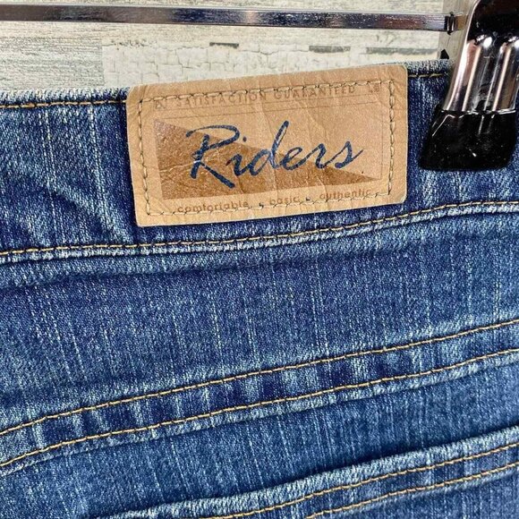 Riders Mom Jeans Womens 10 Blue‎ High Waist Straight Leg Vintage - Picture 4 of 6
